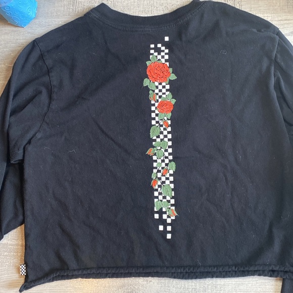Vans rose cropped long sleeved t-shirt - Picture 2 of 3